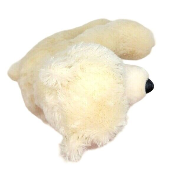 Smithsonian Polar Bear Plush Ivory 11" Sitting Embroidered Realistic Souvenir - Picture 6 of 11